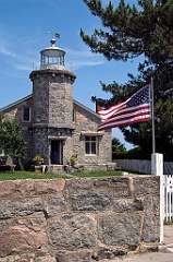 Stonington Harbor Lighthouse in Connecticut